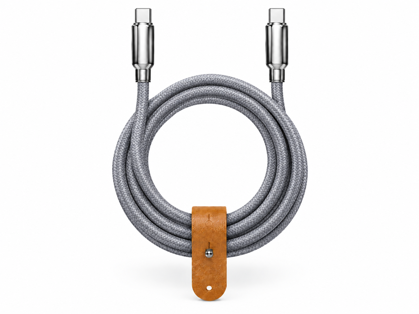 Grey Braided USB-C to USB-C Fa